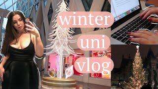 leeds logs | university formal & winter university vlog + cozy, productive, study, christmas,idenati