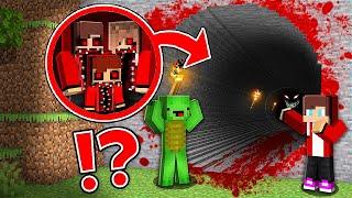 JJ and Mikey found THE SCARY TUNNEL OF JJ'S FAMILY in Minecraft Challenge - Maizen