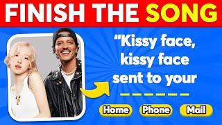 Finish The Song Challenge ️ 2020-2024 Most Popular Songs | Music Quiz