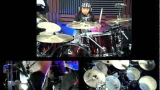 Tom Sawyer (RUSH) Drum cover by 8 year old ALEXEY