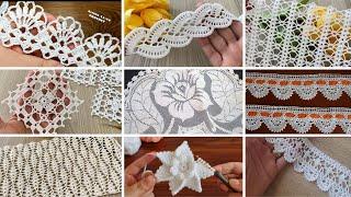 ELEGANT LACE MODELS  COFFEE TABLE CLOTH SAMPLES Border #lacesample #viral #trending #beauty #crochet