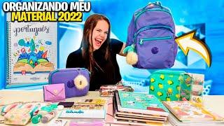 ORGANIZANDO MEU MATERIAL ESCOLAR 2022 - Mochila