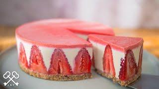 No-Bake Strawberry Cheesecake | Gluten Free Vegan Desserts