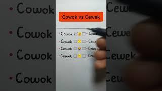 Perbedaan cowok dan cewek... 