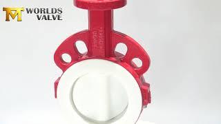 PTFE/PFA LINING CONCENTRIC WAFER LUG BUTTERFLY VALVE,TEFLON LINED WAFER LUG BUTTERFLY VALVE