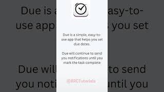 Top Productivity App #19 | Due App | Top Reminder App | App Reviews | Technology | Design Apps