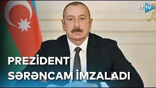 Prezident İlham Əliyevdən məhkum edilmiş bir sıra şəxslərin əfv olunması barədə SƏRƏNCAM