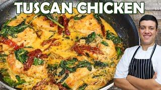 Creamy Tuscan Chicken | One of the Best Italian Dishes by Lounging with Lenny