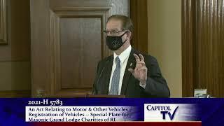 RI House Committee Tackles Mason License Plates & More