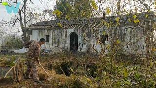 A father was angry when he saw his son renovating an old house without his permission