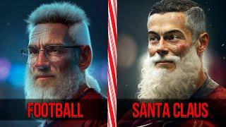 What will football stars look like in the guise of Santa Claus