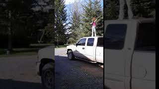 Truck-top trickshot shootin'