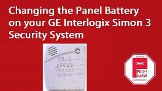 Changing the panel battery on a GE Simon 3 Alarm System