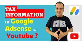 How To Submit Tax Information Form in Google Adsense For Youtube| Step by Step