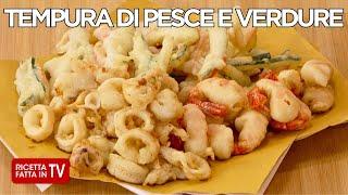 TEMPURA DI PESCE E VERDURE di Benedetta Rossi - Ricetta TV Fatto in Casa per Voi