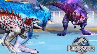 YUDON and INDOMINUS Rex Level 999 vs OMEGA 09 BOSS EVENT Hybrid BATTLE Dinosaur Hack Jurassic World