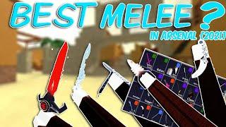 10 BEST MELEE Weapons On ARSENAL || EVERY MELEE ON Arsenal (Roblox) Arsenal slaughter Event 2021 ||