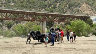 Side by Side Rollover and Mudding in Azusa Canyon OHV 6/1/25