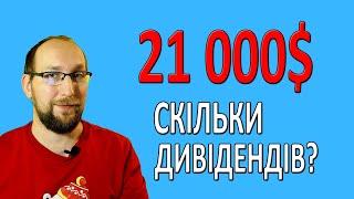 ПАСИВНИЙ ДОХІД з 21000$ . ДИВІДЕНДИ за жовтень 2024 . Інвестиції для початківців