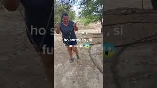 Guadalupe searches for water with a tree branch (dowsing) #wells #shortvideo #FYP