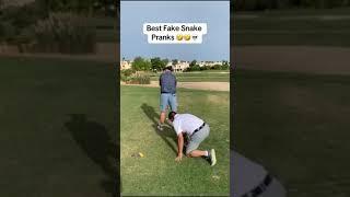 snake prank at Golf court 