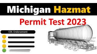 MI Hazmat Practice Test 2023 | Michigan CDL Hazardous Material Knowledge Test Prep 