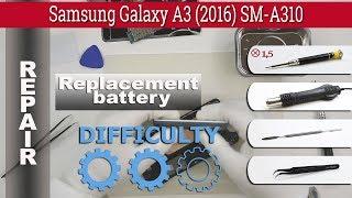 How to replace a swollen battery Samsung Galaxy A3 (2016) SM-A310 