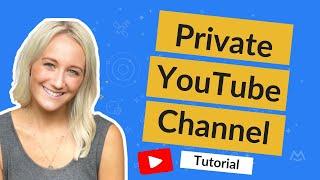 How to create a private YouTube Channel | Monetize a YouTube community