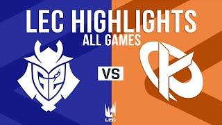 LEC Highlights ALL GAMES Grand Finals | LEC 2025 Winter Split