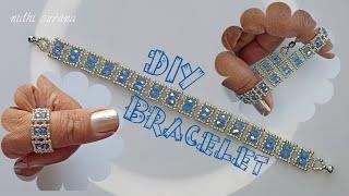 Cuboid Twinkle Bracelet/Easy to make beaded jewelry Tutorial Diy