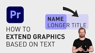 How to extend graphics based on text length