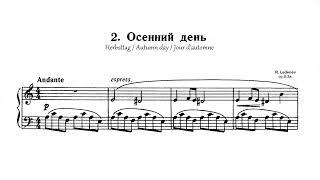 LEDENEV - op.9-3a no.2 - Herbsttag / Autumn day / Jour d'automne / Осенний день (sheet)