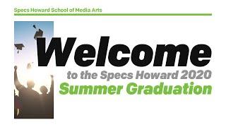 Specs Howard 2020 Summer Graduation