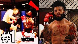 DEADLIEST FIGHTER CREATION! + 1ST KNOCKOUT! EA SPORTS UFC 4 PS5 CAREER Gameplay #1