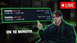 FOREX $430 In 10 Minutes LIVE Trading XAUUSD!