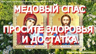 Медовый Спас. Празднество Всемилостивому Спасу и Пресвятой Богородице. Просите здоровья и достатка