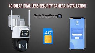 how to install Dual Lens Cctv 4g solar camera PTZ V380 PRO