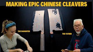 Crafting the Ultimate Chinese Cleaver Duo for Father and Daughter!