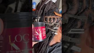 How I Retwist Locs with Loc N Gel⭐️ #AskJoche #loctutorial #locsretwist #locstyles #locngel #SHORTS