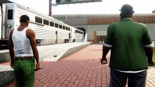 Follow the Damn Train CJ! (GTA: SAN ANDREAS THE DEFINITIVE EDITION) 4K 60FPS Ultra HD