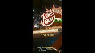 This Hidden Secret You Missed at Tom's Diner in Cyberpunk #cyberpunk2077