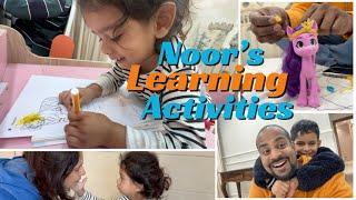 Fun learning activity with Noor | A special surprise toy which she loves