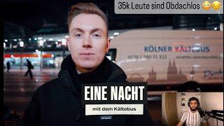 Obdachlos im Winter  Reaktion auf 1 Nacht Kältebus || Blinde reagiert -