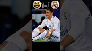 Real Madrid vs Barcelona epic fight Messi vs Ronaldo highlights #youtube #shorts #football