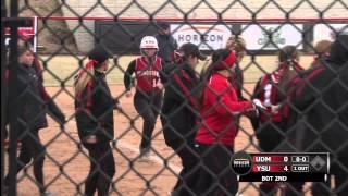 Highlights from the YSU vs Detroit Softball game | March 21, 2015