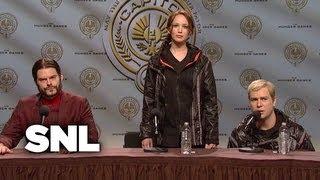 Hunger Games Press Conference - Saturday Night Live