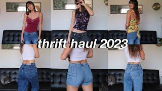 thrift shop try-on haul 2023!!