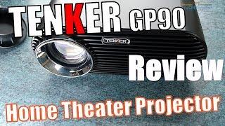 TENKER GP90 LCD Beamer | Test Review -  Hands-on (Deutsch)