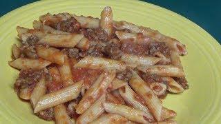 Italian Sausage Penne Pasta With Homemade Sauce-Cooking With Brian