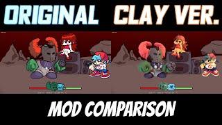 Tricky Original vs Clay Version With Cutscenes [Mod Comparison] - Friday Night Funkin'